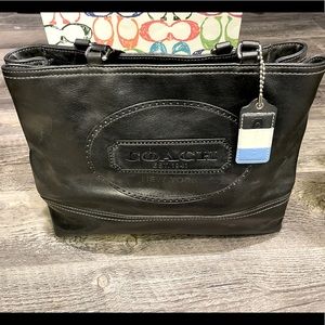 Coach Leather Medium Tote Bag